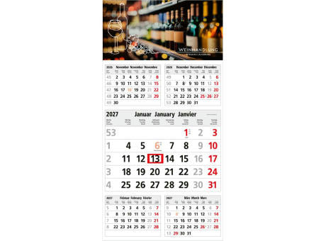 5-Monatskalender Einblatt Commerce 5 Post A EXPRESS postoptimiert