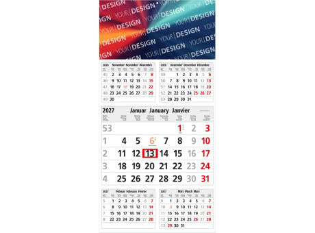 5-Monatskalender Einblatt Commerce 5 Post A EXPRESS postoptimiert