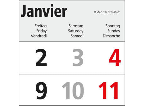 5-Monatskalender Einblatt Commerce 5 Post A EXPRESS postoptimiert