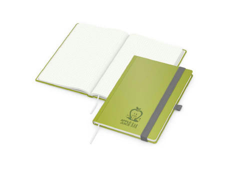 Notizbuch Organic-Book RECYCLING Apfelleder-Hardcover farbig A5