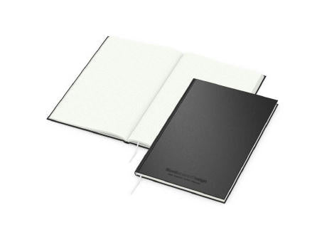 Notizbuch Note-Book RECYCLING Ecken spitz Naturpapier-Hardcover schwarz