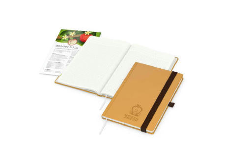 Notizbuch Organic-Book RECYCLING Apfelleder-Hardcover farbig A5