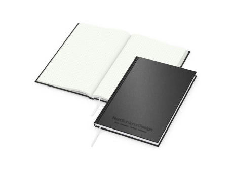 Notizbuch Note-Book RECYCLING Ecken spitz Naturpapier-Hardcover schwarz