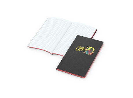 Notizbuch Tablet-Book Farbschnitt Naturkarton-Softcover schwarz