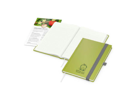 Notizbuch Organic-Book RECYCLING Apfelleder-Hardcover farbig A5