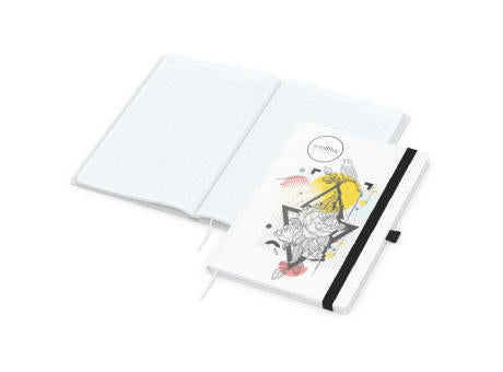 Notizbuch Match-Book Naturpapier-Hardcover individuell bedruckt