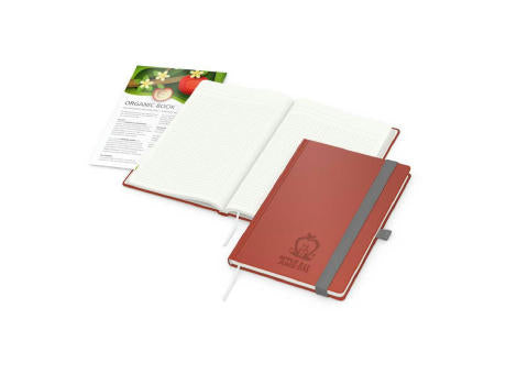Notizbuch Organic-Book RECYCLING Apfelleder-Hardcover farbig A5