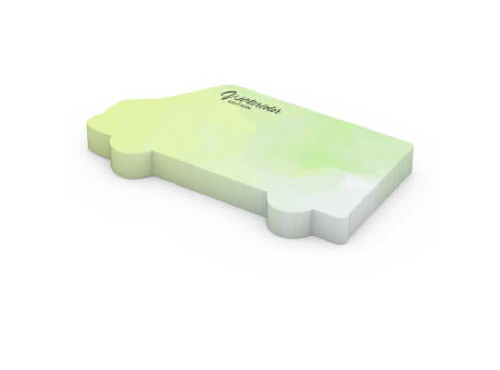 Haftnotizblock Form 100 × 72 mm formgestanzt