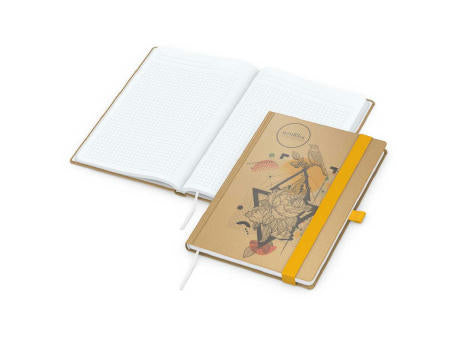 Notizbuch Match-Book Naturpapier-Hardcover individuell bedruckt