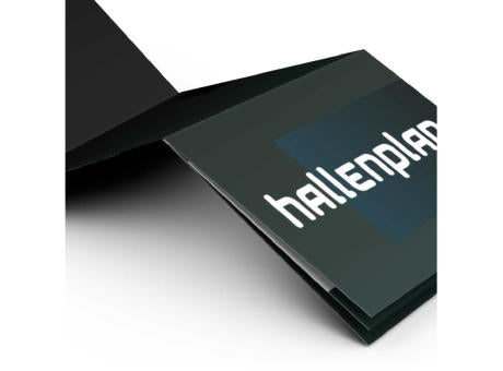 Faltplan Concept-Card Large RECYCLING 100 × 72 mm Naturkarton-Umschlag