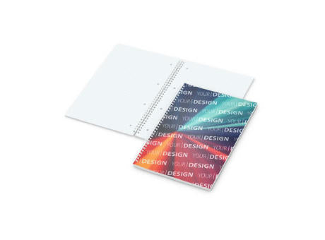 Spiralblock Collegeblock Wire-O Seiten kariert Deckblatt individuell