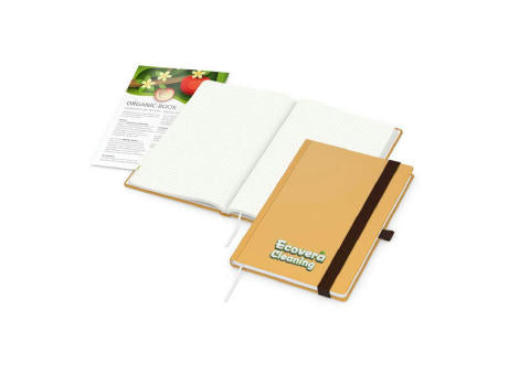 Notizbuch Organic-Book RECYCLING Apfelleder-Hardcover farbig A5