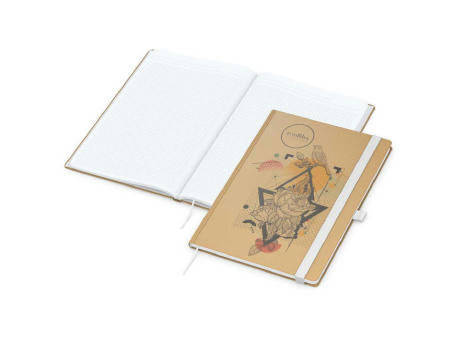 Notizbuch Match-Book Naturpapier-Hardcover individuell bedruckt
