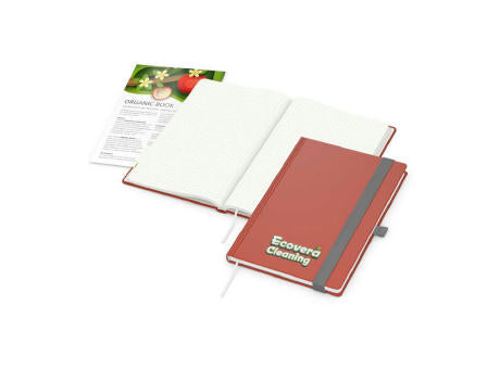 Notizbuch Organic-Book RECYCLING Apfelleder-Hardcover farbig A5
