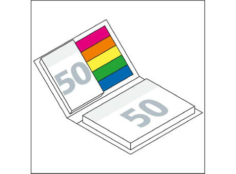 Haftnotiz-Set Hardcover Brüssel 50/50 Haftzettel