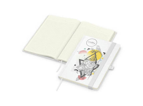 Notizbuch Match-Book Naturpapier-Hardcover individuell bedruckt