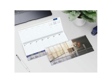 Tisch-Querkalender Master Monatsregister 1 Woche = 2 Seiten 8–21 Uhr