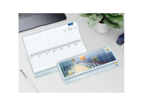 Tisch-Querkalender Master 1 Woche = 2 Seiten 8–21 Uhr