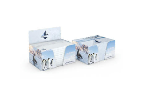 Haftnotiz-Box Pop-Up-Box Haftnotizblöcke weiß Karton-Box individuell bedruckt
