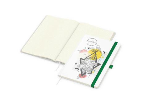 Notizbuch Match-Book Naturpapier-Hardcover individuell bedruckt