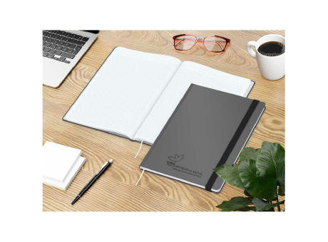 Notizbuch Hardcover Smart-Book Gummiband breit