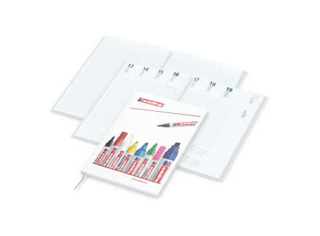 Wochenkalender vorne + Notizen hinten Note-Hybrid Ecken spitz Papier-Hardcover