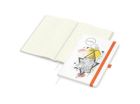 Notizbuch Match-Book Naturpapier-Hardcover individuell bedruckt