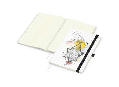 Notizbuch Match-Book Naturpapier-Hardcover individuell bedruckt