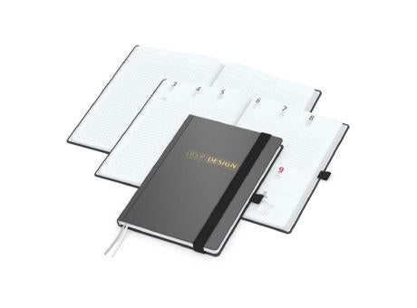 Wochenkalender vorne + Notizen hinten Vision-Hybrid Kunstleder-Hardcover A5