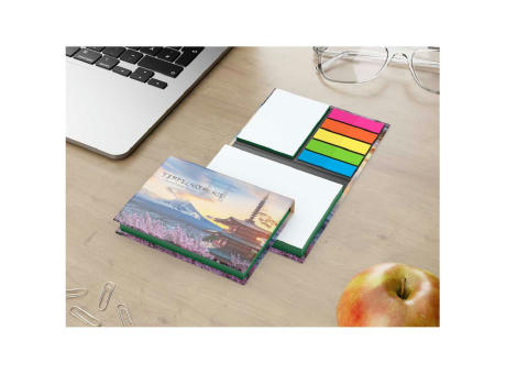Haftnotiz-Set Wien Innenteil schwarz 100/25 Haftzettel Farbschnitt