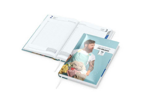 Tageskalender Manager Monatsregister Mo.–So. je 1 Seite Papier-Hardcover