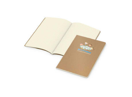 Notizbuch Copy-Book Seiten cremefarben Naturkarton-Softcover farbig
