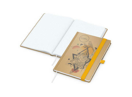 Notizbuch Match-Book Naturpapier-Hardcover individuell bedruckt