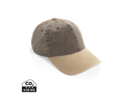 BEAU AWARE™ Two-Tone 6-Panel-Cap aus washed Cotton-Twill