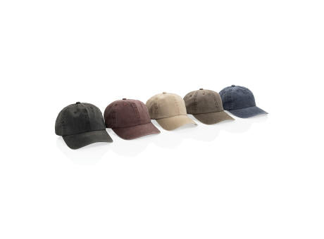 BEAU AWARE™ Washed 6-Panel Kappe aus 270gr/m² Baumwolltwill