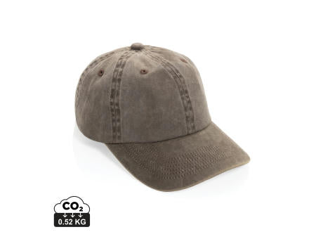 BEAU AWARE™ Washed 6-Panel Kappe aus 270gr/m² Baumwolltwill