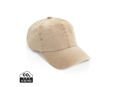 BEAU AWARE™ Washed 6-Panel Kappe aus 270gr/m² Baumwolltwill