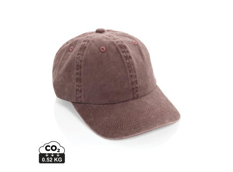 BEAU AWARE™ Washed 6-Panel Kappe aus 270gr/m² Baumwolltwill