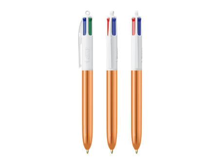 BIC® 4 Colours Shine Kugelschreiber + Lanyard