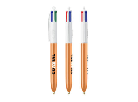 BIC® 4 Colours Shine Kugelschreiber + Lanyard