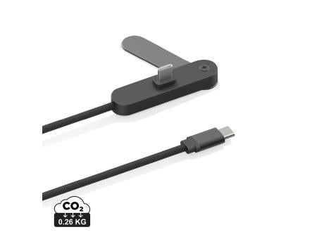 Aluvia RCS 65W-PD-Kabel mit verstellbarem Handyhalter