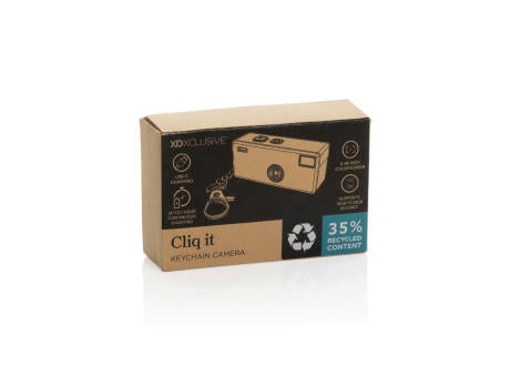 Cliq It Kamera-Schlüsselanhänger aus RCS recyceltem ABS