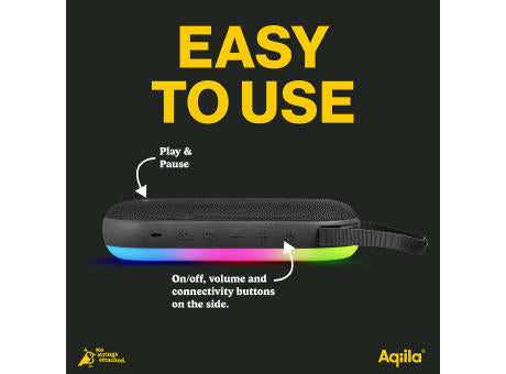 Aqiila Soundbird CM Bluetooth-Lautsprecher 30 W mit RGB-Beleuchtung