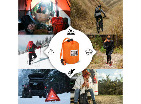 2-in-1-Thermoponcho für Outdoor Notfälle