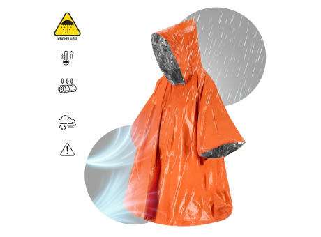 2-in-1-Thermoponcho für Outdoor Notfälle