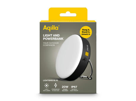 Aqiila Powerbird BL10 Taschenlampe und Powerbank 10.000 mAh