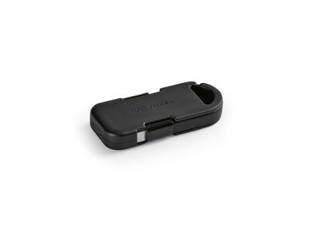 Evergreen Go 2-in-1 Schlüsselanhänger mit Powerbank. rTPE. LED-Anzeige