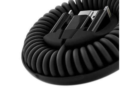 Allroundo® 6-in-1 Eco Schnellladekabel. Aus rABS. In Organizer enthalten