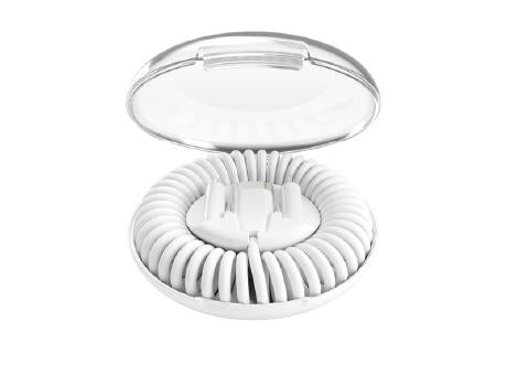 Allroundo® 6-in-1 Eco Schnellladekabel. Aus rABS. In Organizer enthalten