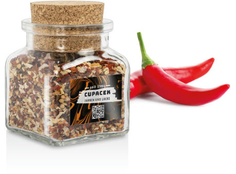 Korkengläser mit Gewürzen & süßem Topping